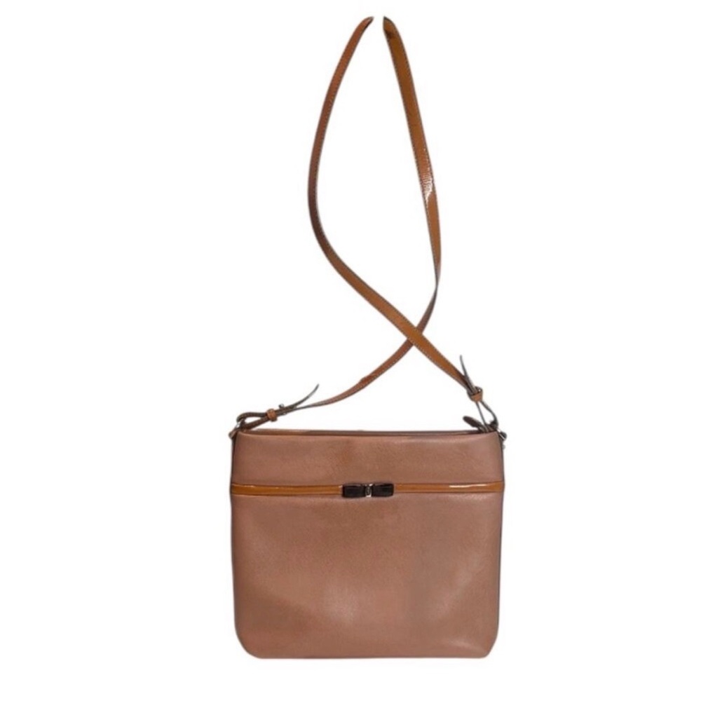Salvatore Ferragamo Vintage Leather Crossbody Bag Made in Italy
